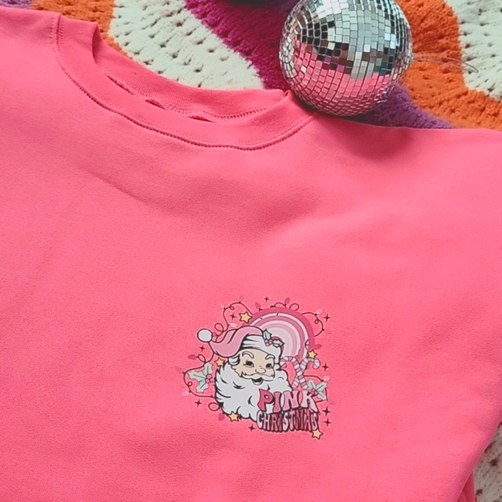 "Pink Christmas" Crewneck - Picture 7 of 8